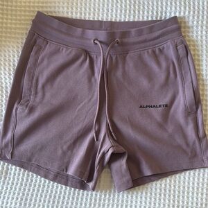 Alphalete Pink Athletic Shorts with Elastic Waistband
